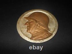 WWI / WW II German Army SOLDIER PROFILE AWARD PLAQUE VERY NICE