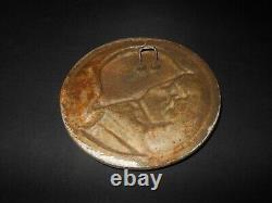 WWI / WW II German Army SOLDIER PROFILE AWARD PLAQUE VERY NICE