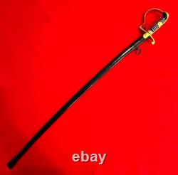 WWI-WWII German Army Officer Sword with Scabbard Near Mint Blade Antique