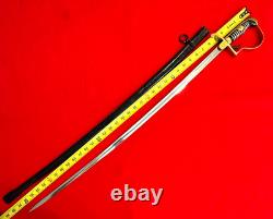 WWI-WWII German Army Officer Sword with Scabbard Near Mint Blade Antique