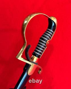 WWI-WWII German Army Officer Sword with Scabbard Near Mint Blade Antique