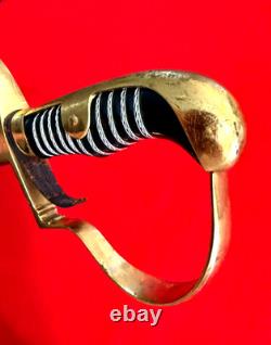 WWI-WWII German Army Officer Sword with Scabbard Near Mint Blade Antique