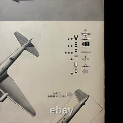 WWII 1942 German Army Bomber Transport Fw-200K Kurier W. E. F. T. U. P. ID Poster