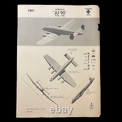 WWII 1943 German Army Transport Junkers JU 90 W. E. F. T. U. P. ID Poster