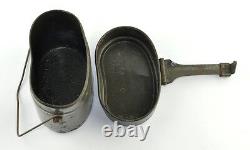 WWII 2 Military German Wehrmacht Army Mess Tin AWC Marked Battlefield Germany