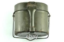 WWII 2 Military German Wehrmacht Army Mess Tin AWC Marked Battlefield Germany
