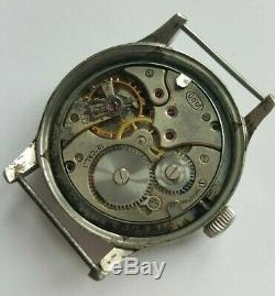 WWII 40s Doxa German Army Issued Military Sub-Second Watch 34mm Diameter