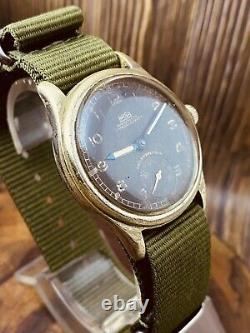 WWII ARSA DH 15 Rubis Watch Wrist Military WW2 Vtg Swiss for German Army #5448