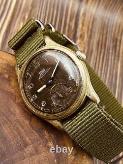 WWII ARSA DH 15 Rubis Watch Wrist Military WW2 Vtg Swiss for German Army #5448