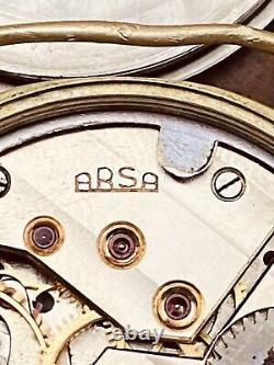 WWII ARSA DH 15 Rubis Watch Wrist Military WW2 Vtg Swiss for German Army #5448