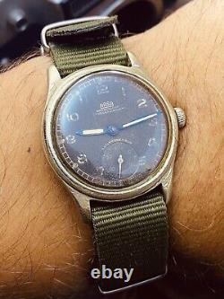 WWII ARSA DH 15 Rubis Watch Wrist Military WW2 Vtg Swiss for German Army #5448