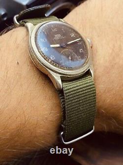 WWII ARSA DH 15 Rubis Watch Wrist Military WW2 Vtg Swiss for German Army #5448