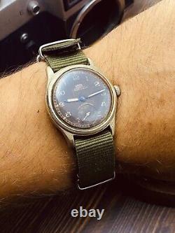 WWII ARSA DH 15 Rubis Watch Wrist Military WW2 Vtg Swiss for German Army #5448