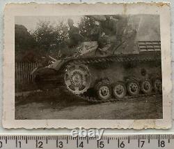 WWII Captured German Sd. Kfz. 165 HUMMEL Flak Tank Red Army Origin Vintage Photo