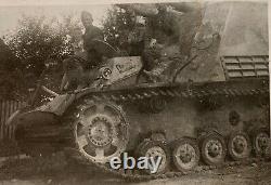 WWII Captured German Sd. Kfz. 165 HUMMEL Flak Tank Red Army Origin Vintage Photo