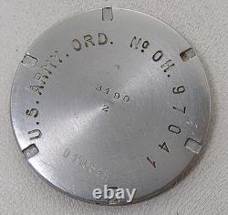 WWII Captured Helvetia DH Dienstuhr Heer German Rebranded US Army Ord. OH Watch