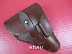 WWII Era German Army Leather Belt Holster for the Walther PPK Pistol XLNT #1