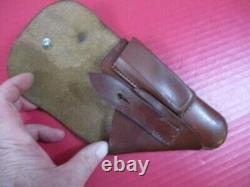 WWII Era German Army Leather Belt Holster for the Walther PPK Pistol XLNT #1