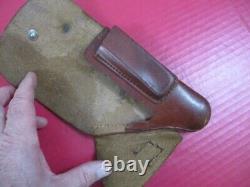 WWII Era German Army Leather Belt Holster for the Walther PPK Pistol XLNT #1