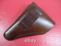 WWII Era German Army Leather Belt Holster for the Walther PPK Pistol XLNT #1