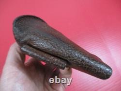 WWII Era German Army Pig Skin Leather Belt Holster Walther PPK Pistol NICE