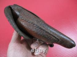 WWII Era German Army Pig Skin Leather Belt Holster Walther PPK Pistol NICE