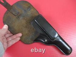 WWII Era German Military Leather Belt Holster for Astra 600 Pistol XLNT