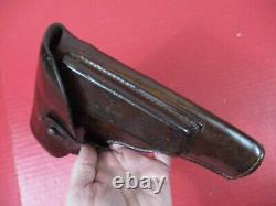 WWII Era German Military Leather Belt Holster for Viz 35 Radom Pistol Nice