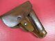 Wwii Era German Occupation Leather Belt Holster Czech Cz 27 Pistol Xlnt