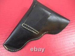 WWII Era German Occupation Leather Belt Holster Czech CZ 27 Pistol XLNT