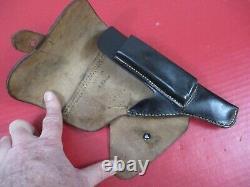 WWII Era German Police Leather Holster for Walther P38 Pistol Mrkd P38 XLNT