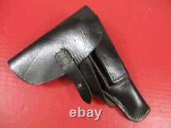 WWII Era German Police Leather Holster for Walther P38 Pistol Mrkd dkk XLNT