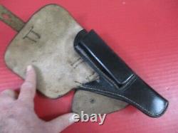 WWII Era German Police Leather Holster for Walther P38 Pistol Mrkd dkk XLNT