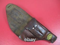 WWII Era Hungary Military Brown Leather Flap Holster Femaru 37M Pistol RARE