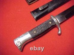 WWII GERMAN ARMY DRESS BAYONET ROBERT KLAAS WithLEATHER FROG CLEAN ESTATE ITEM