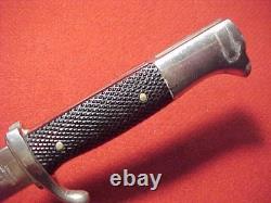 WWII GERMAN ARMY DRESS BAYONET ROBERT KLAAS WithLEATHER FROG CLEAN ESTATE ITEM