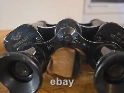 WWII GERMAN ARMY dow 8x24 BINOCULARS DIENSTGLAS HENSOLDT WETZLAR DAMAGED