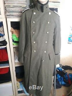 WWII GERMAN RARE german army heavy wool Overcoat Great Coat ww2 repro