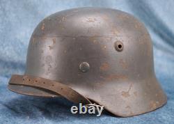 WWII German Air Force Army Luftwaffe blue steel Helmet M35 combat vet stahlhelm