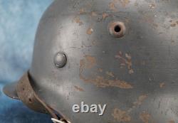 WWII German Air Force Army Luftwaffe blue steel Helmet M35 combat vet stahlhelm