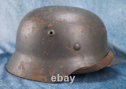 WWII German Air Force Army Luftwaffe blue steel Helmet M35 combat vet stahlhelm