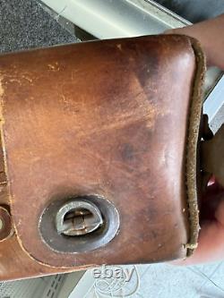 WWII German Army Brown Leather Medical Instrument Case, with 3 Letter Code &Date