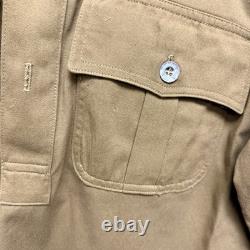 WWII German Army DAK Tropical Pullover Shirt Metal Buttons Cotton