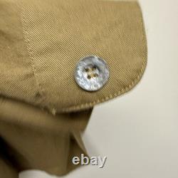 WWII German Army DAK Tropical Pullover Shirt Metal Buttons Cotton