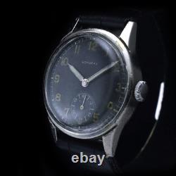 WWII German Army DH Longeau A. S. 1130 Wehrmacht Military Wristwatch