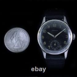 WWII German Army DH Longeau A. S. 1130 Wehrmacht Military Wristwatch