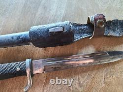 WWII German Army Dress Parade Bayonet Geco Made Model 1938 With Scabbard