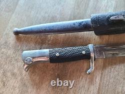 WWII German Army Dress Parade Bayonet Geco Made Model 1938 With Scabbard