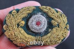 WWII German Army HEER General Visor Cap Wreath Gold & Silver Bullion