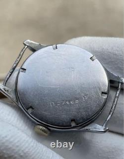 WWII German Army Helvetia Military Wristwatch Antique Swiss 80 Years Old
